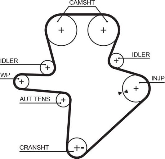 Ремень ГРМ Gates PowerGrip® для LTI TX I 2006-2002. Артикул 5586XS