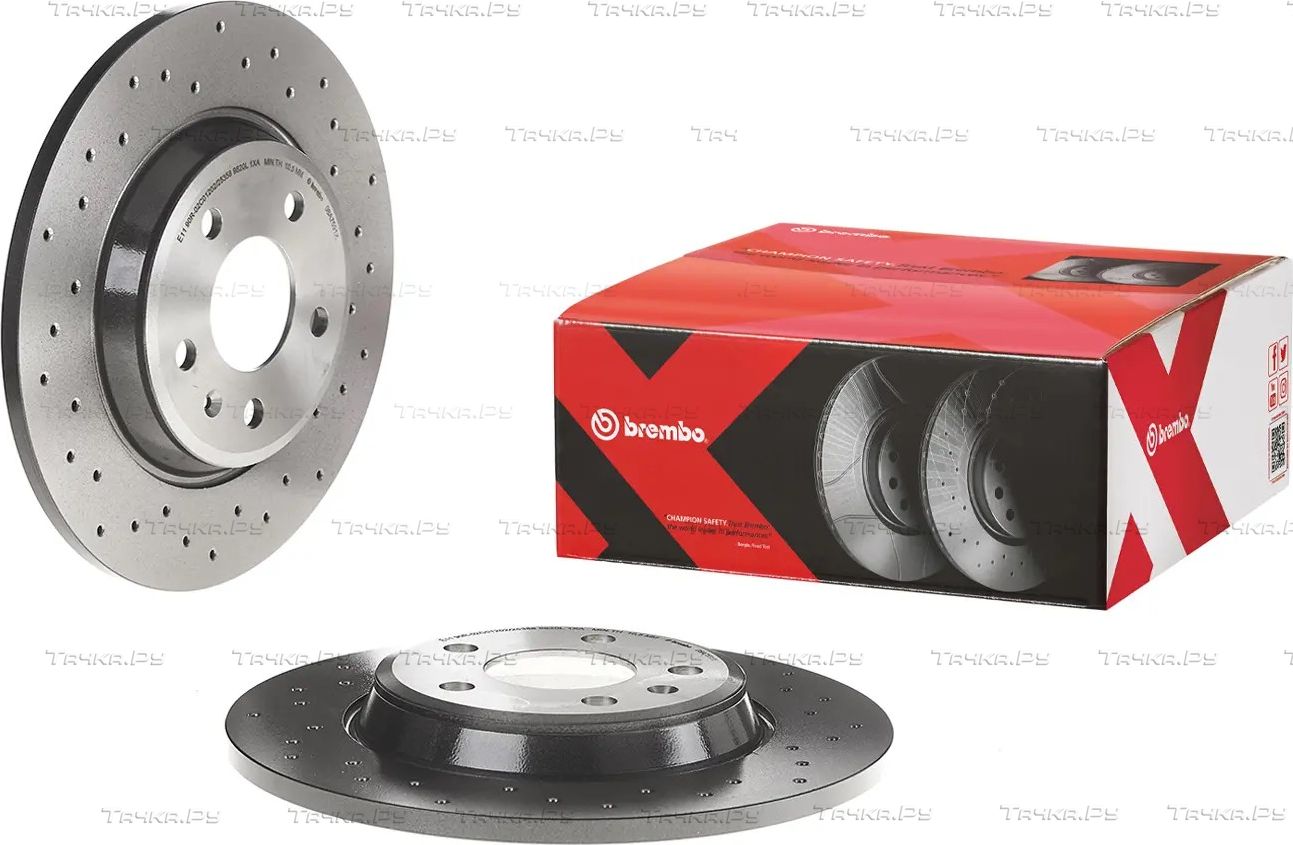 Тормозной диск Brembo XTRA LINE - Xtra задний для Audi SQ5 I (8R) 2012-2015. Артикул 08.A759.1X