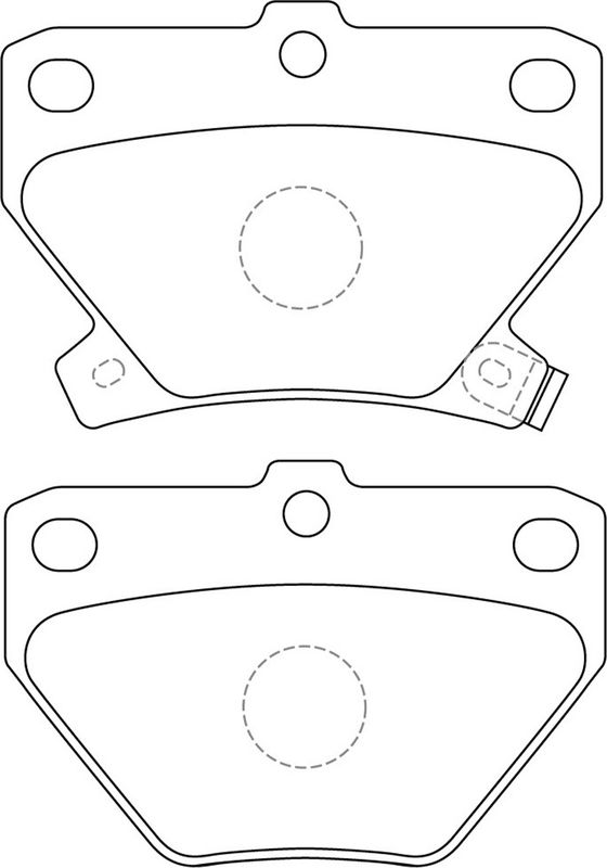 Тормозные колодки NiBK задние для Toyota Yaris Verso 1999-2005. Артикул PN1454