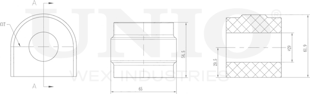 Втулка стабилизатора (Unio). Артикул RMP-10063