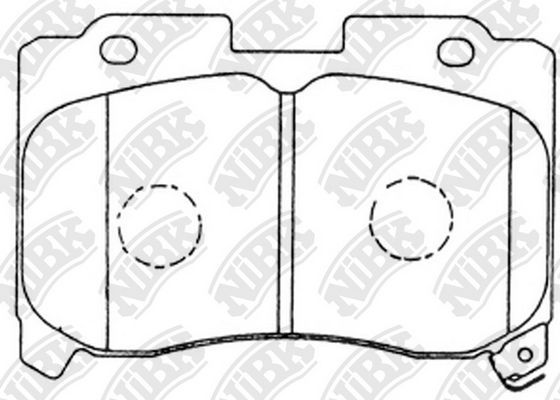 Тормозные колодки NiBK передние для Toyota Celica VI (T200) 1994-1999. Артикул PN1360