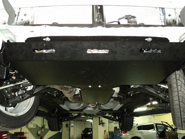Защита алюминиевая АВС-Дизайн для КПП Subaru Forester III 2011-2012. Артикул 22.05ABC