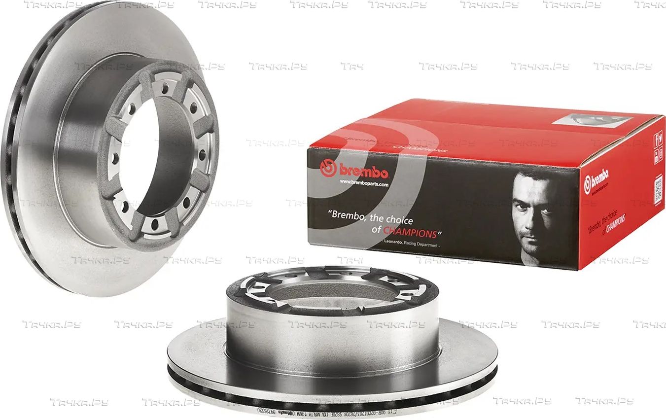 Тормозной диск Brembo задний для Renault Mascott 1999-2013. Артикул 09.7263.20