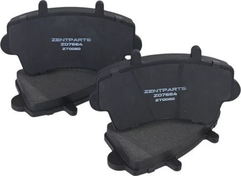 Тормозные колодки Zentparts. Артикул Z07664