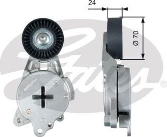 Натяжной ролик (натяжитель) приводного поликлинового ремня Gates DriveAlign®. Артикул T39268