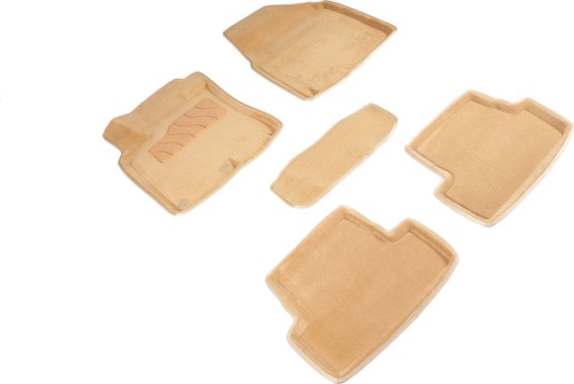 Коврики Seintex 3D ворсовые для салона Nissan Qashqai I 2007-2013 БЕЖЕВЫЕ. Артикул 84138