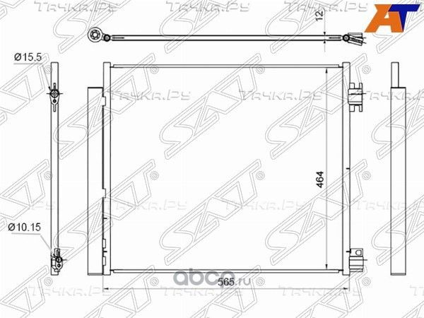 Радиатор кондиционера NISSAN QASQHAI J11X-TRAIL 1 (SAT). Артикул STDT663940