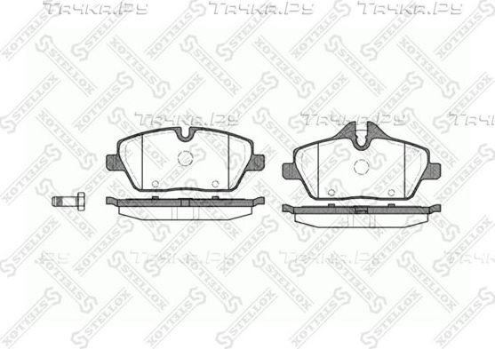 Тормозные колодки Stellox передние для MINI Cabrio II (R57) 2008-2015. Артикул 1142 000-SX