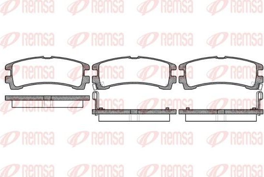 Тормозные колодки Remsa. Артикул 0347.02