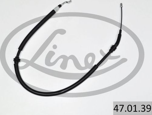 Трос ручника (тросик ручного тормоза) Linex. Артикул 47.01.39