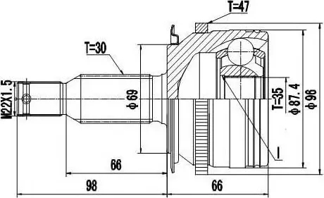 ШРУС (Zikmar). Артикул Z87715R