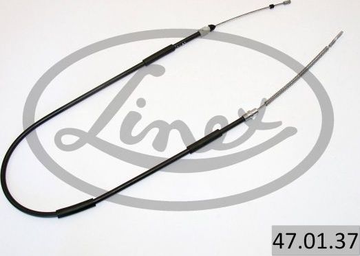 Трос ручника (тросик ручного тормоза) Linex. Артикул 47.01.37