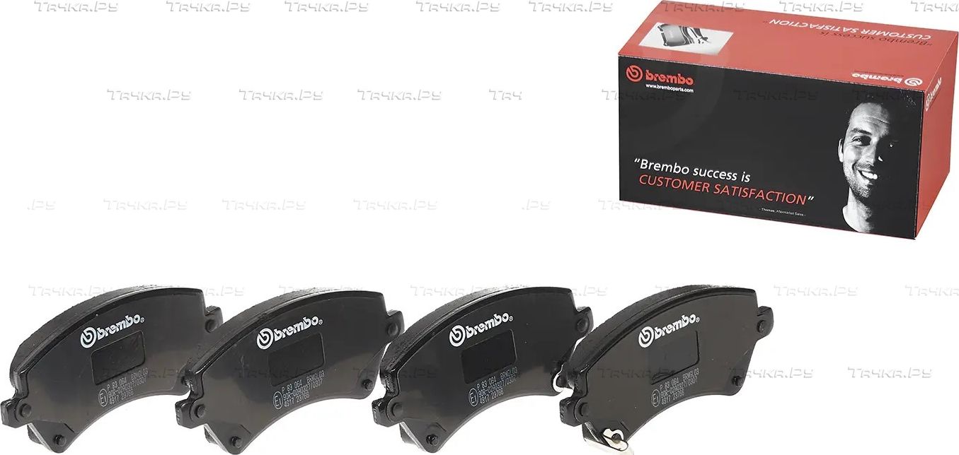 Тормозные колодки Brembo PRIME LINE передние для Toyota Corolla E120, E130 2001-2008. Артикул P 83 064