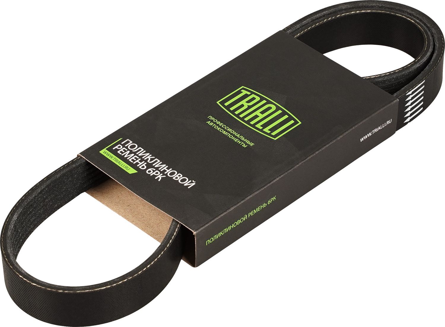 Приводной ремень поликлиновой Trialli (EPDM (Этилен-пропиленовый каучук)) для Ford Focus III 2010-2019. Артикул 6PK1042E
