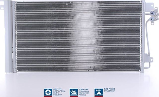 Радиатор кондиционера (конденсатор) Nissens (алюминий) для Volkswagen Multivan T5 2003-2015. Артикул 94604