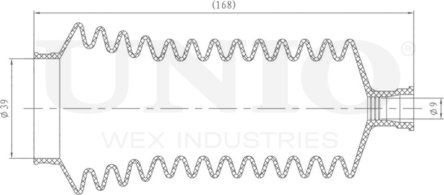 Пыльник рулевой рейки (Unio). Артикул DUC-20014