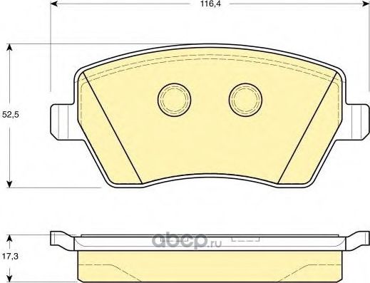 Тормозные колодки Nissan. Артикул D1060AX61F