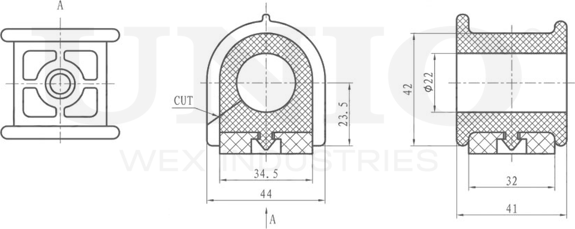 Втулка стабилизатора (Unio). Артикул RMP-10145