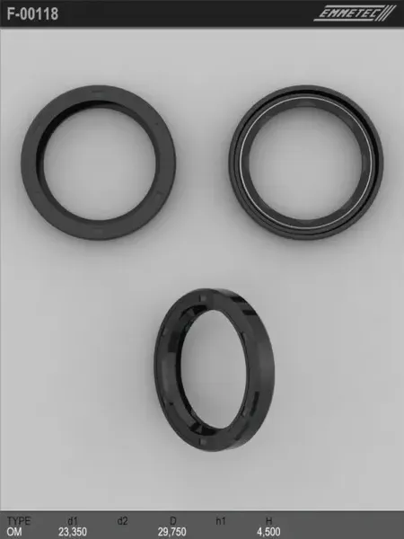 Сальник рулевой рейки 23.35 29.75 4.5 (Emmetec). Артикул F00118