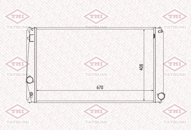 Радиатор охлаждения (Tatsumi). Артикул TGA1089