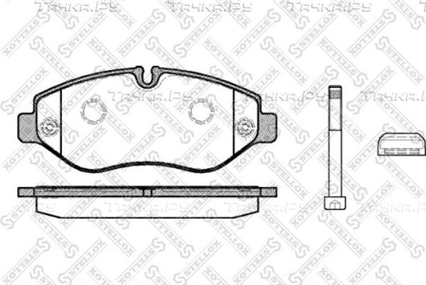 Тормозные колодки Stellox. Артикул 001 093B-SX