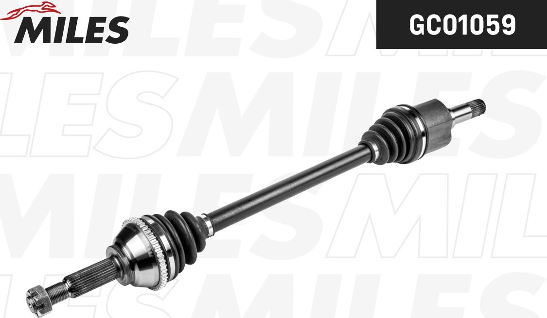 Полуось (привод в сборе, приводной вал) Miles. Артикул GC01059
