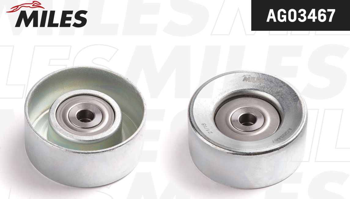 Направляющий (ведущий) ролик приводного поликлинового ремня Miles. Артикул AG03467
