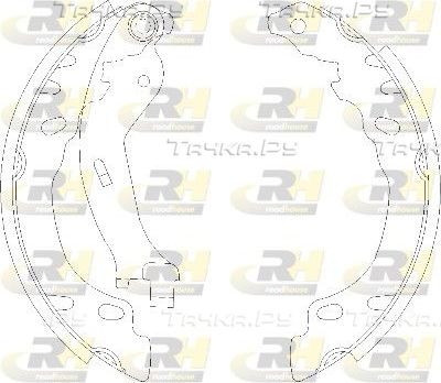 Тормозные колодки RoadHouse задние для Fiat 500 II 2007-2026. Артикул 4158.00