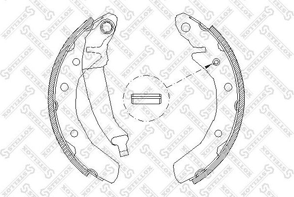 Тормозные колодки Stellox. Артикул 097 100-SX