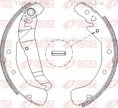 Тормозные колодки Remsa задние для Opel Vectra B 1995-2003. Артикул 4422.00