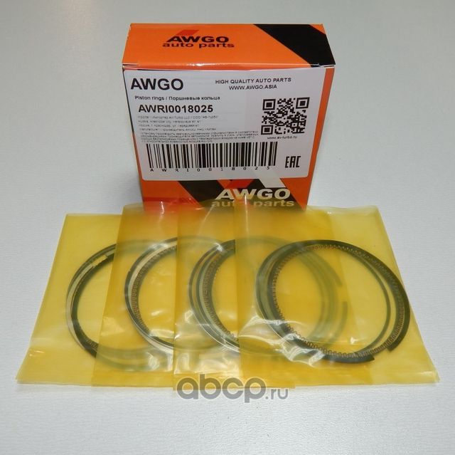 Компл. колец 0,25 на 4 поршня AWRI0018025 (Awgo). Артикул AWRI0018025