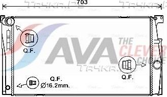 Радиатор охлаждения двигателя AVA ** CLEVER FIT **. Артикул BW2624