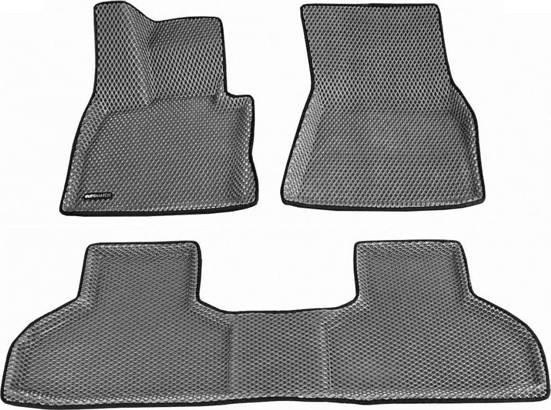 Коврики Euromat 3D EVA для салона BMW X5 F15 2015-2019 СЕРЫЕ. Артикул EM3DEVA-001215G