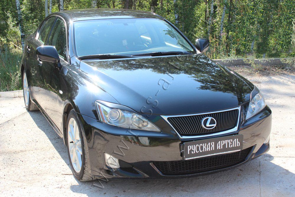 Накладки Русская Артель на передние фары (реснички) для Lexus IS II 2005-2010. Артикул RELIS-018500