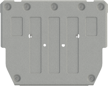 Защита алюминиевая Шериф (3 мм) для электрического мотора (передняя) Zeekr X 2023-2026. Артикул 28.6213