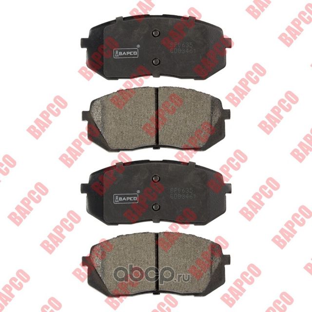 Колодки тормозные дисковые пер. HYUNDAI ix35 10-, KIA SPORTAGE 10-, (Bapco) Bapco. Артикул BP0635