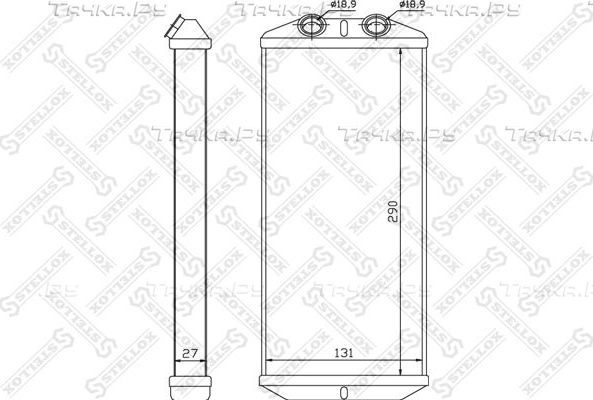 Радиатор отопителя (печки) Stellox. Артикул 10-35140-SX