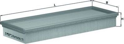 Воздушный фильтр Mahle для Audi V8 1988-1994. Артикул LX 740