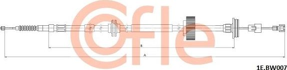Трос ручника (тросик ручного тормоза) Cofle задний правый для BMW X6 II (F16) 2014-2019. Артикул 92.1E.BW007