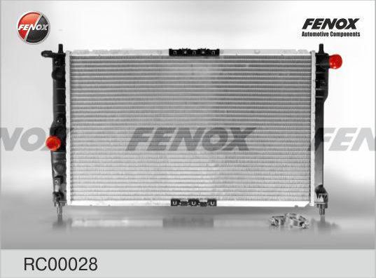 Радиатор охлаждения двигателя Fenox (алюминий). Артикул RC00028