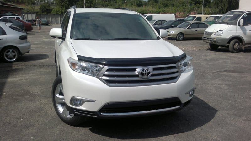 Дефлектор SIM для капота Toyota Highlander II 2010-2014. Артикул STOHIG1012