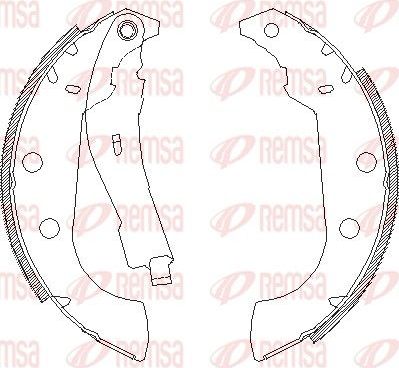 Тормозные колодки Remsa задние для Citroen ZX 1991-1998. Артикул 4135.01