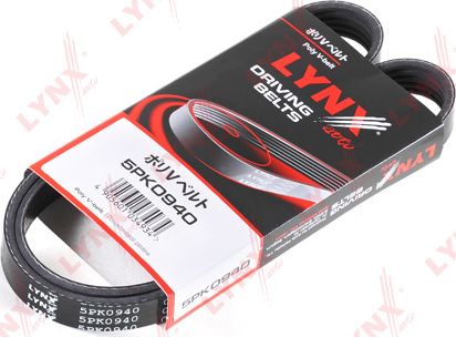 Приводной ремень поликлиновой LYNXauto для Cadillac STS I 2004-2010. Артикул 5PK0940