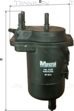 Топливный фильтр MFilter для Nissan Tiida I 2007-2012. Артикул DF 3514