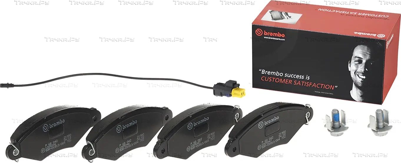 Тормозные колодки Brembo PRIME LINE передние для Renault Kangoo I 1997-2010. Артикул P 68 042