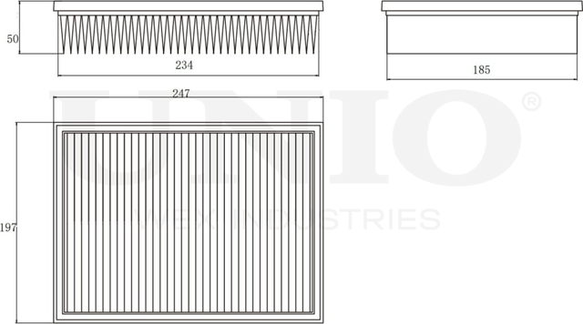 Фильтр воздушный (Unio). Артикул FLT-10184