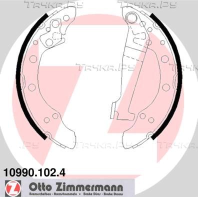 Тормозные колодки Zimmermann задние для Audi 80 III (B2) 1978-1986. Артикул 10990.102.4