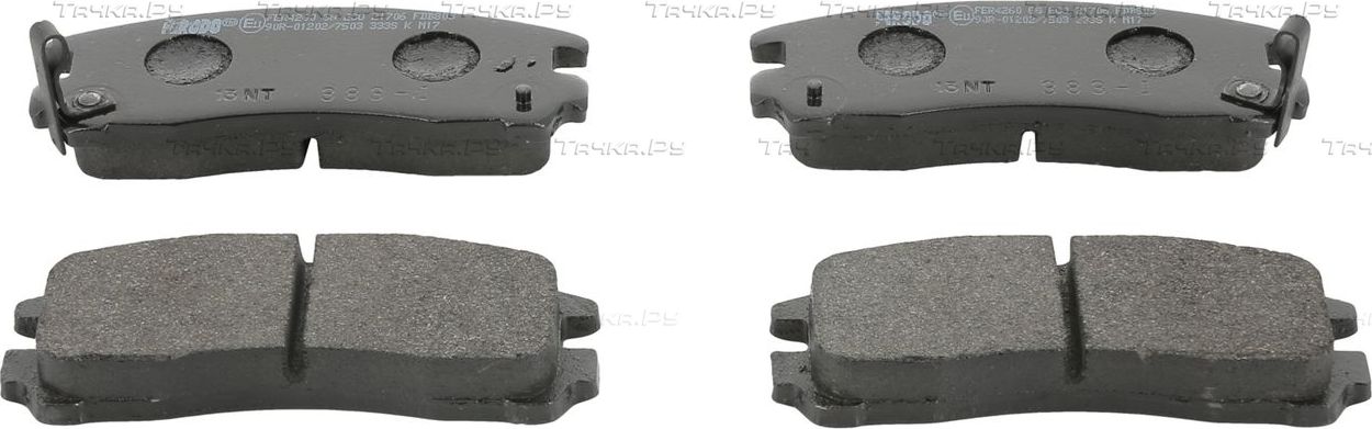 Тормозные колодки Ferodo Premier Eco Friction задние для Mitsubishi Pajero II 1997-2000. Артикул FDB803