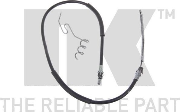 Трос ручника (тросик ручного тормоза) NK. Артикул 9025129