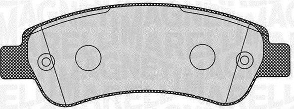 Тормозные колодки Magneti Marelli. Артикул 363916060191
